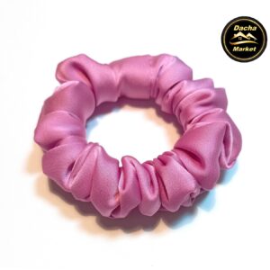 Шелковая резинка для волос Light цвет Розовый 1002